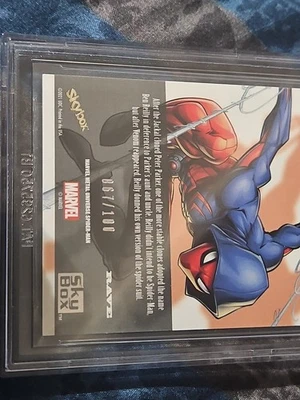 2022 Marvel Metal Universe Spider-Man Z-Force Rave Scarlet Spider BGS 8.5 #d 100 - Image 1 of 4