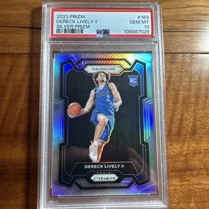 2023 Panini Prizm #163 Dereck Lively II Silver Rookie PSA 10 GEM MINT - Picture 1 of 2