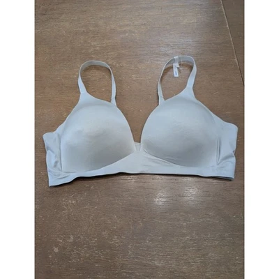 Sujetador Aerie Real Sunnie Inalámbrico Ligeramente Forrado Blanco Talla 38C Comodidad Pull Over Foto 1 de 4