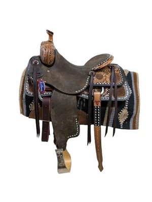 15.5'' New HR Saddlery Western Ranch Cutting Saddle 1-1255 - Image 1 of 4