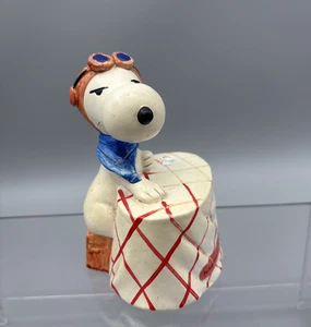Snoopy Determined Productions Flying Ace Barnstormer Figur Vintage 5" groß LESEN - Bild 1 von 13