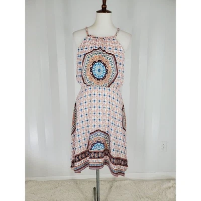 Vestido para mujer A.N.A estampado sin mangas ajustado y acampanado talla S Foto 1 de 4