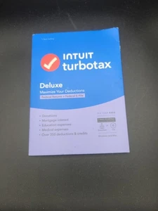 Intuit TurboTax Deluxe Year 2023 Windows & Mac CD Disk - ONLY FEDERAL - Picture 1 of 3