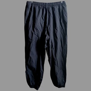 Vintage Y2K men's Cabelas XL Tall Black Nylon Rip Stop Pants Zip Leg 38x34 - Picture 1 of 5