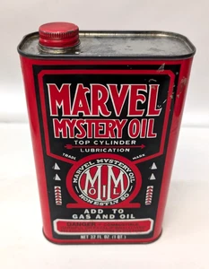 Aditivo de lubricación de cilindro superior de lata de aceite Marvel Mystery 32 oz cuarto de galón 9 oz resto - Imagen 1 de 6