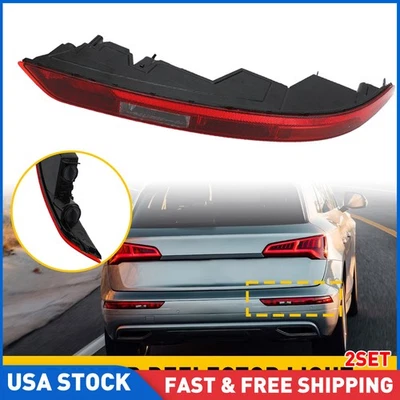 2PCS Rear Right Bumper Lower Tail Light Brake Stop Lamp For Audi Q5 2018-2021 US — 第 1/4 张图片