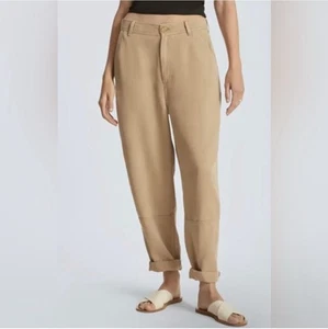 Everlane Women’s The Relaxed Chino NEW Size 16 Beige Tapered Leg - Picture 1 of 9