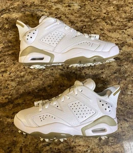 Women’s Size 5 Men 3.5 Nike Air Jordan 6 Retro Low Golf  White Khaki DV1376-100 - Picture 1 of 9
