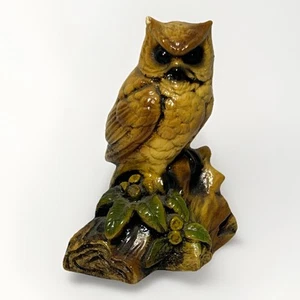 Vintage Owl Figurine Terrestone By Orzeck Made In Ware, MA - Picture 1 of 6