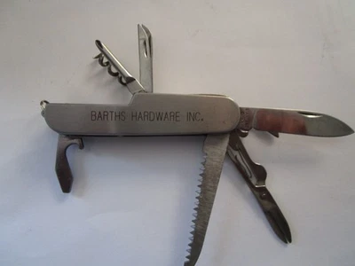 Unused Advertising Multi-Tool Knife Barths Hardware Inc. Eleven Tools & Blades - Image 1 of 4