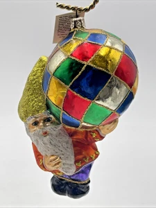 Slawische Schätze Fresh Delivery Gnome Handgeblasenes Glasornament 7" NIB mit Etikett - Bild 1 von 9