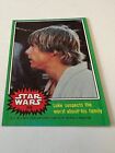 Star Wars Green Series 4 Card 248 Luke Suspects The Worst About   1977 Topps
