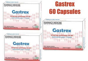 GASTREX (Loperamide 2MG) Imodium Gastro Stop (65 TABS 3 BOXES PLUS 5 * -G3.5- - Picture 1 of 1