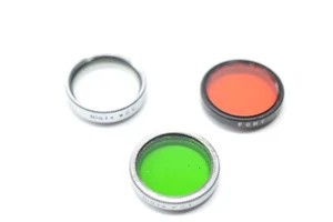 Walz 19mm W.UV ,GREEN PO.1 & ECHT ELMER RED NO1, filters for Leica 50&35mm elmar - Picture 1 of 11