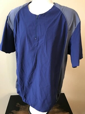 Pullover cortavientos vintage Wilson (M) azul y gris 1/4 cremallera ACTIVE Foto 1 de 4