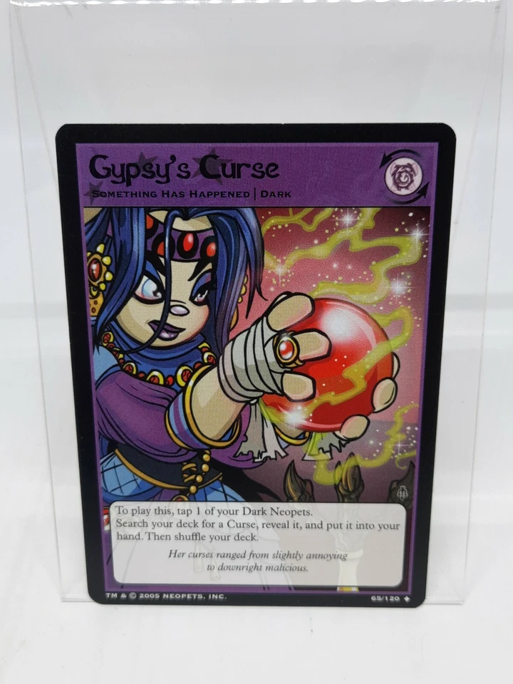 Gypsyâs Curse 65/120 Curse Of Maraqua- Uncommon Neopets card - Image 1 of 1