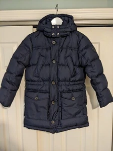Polo Ralph Lauren Boys' Hooded Down Coat Navy Blue Size S (8) - Picture 1 of 7
