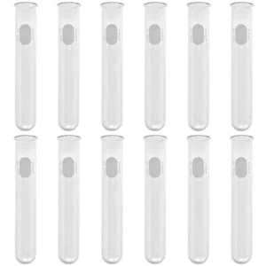 PYREX 25X150mm Glass Test Tube Beaded Rim White Marking Spot, 55ml (Pack of 12) - Picture 1 of 1