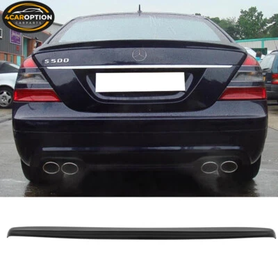 Fits 07-13 Mercedes Benz W221 S-Class S550 S600 S65 S63 Rear Trunk Spoiler Wing Foto 1 de 4
