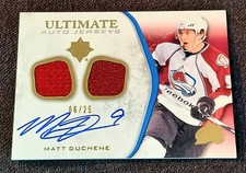 2010-11 Ultimate Collection Jersey /25 Auto Matt Duchene Dual Patch #UAJ-MD
