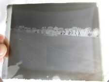 Antique 1900's Glass Photo Negative Dry Plate 4" ×5"  Racing Watching Auto Race