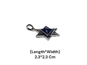 Silver Star Of David Pendant 925 Sterling Silver Malachite Holy Land Jerusalem - Picture 1 of 13