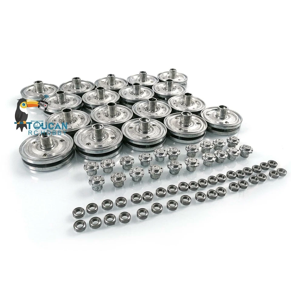 Henglong Metal Road Wheels For 1/16 German King Tiger RC Tank 3888A Spare Parts - Image 1 of 4