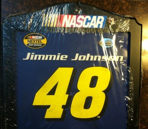 2004 🔥JIMMIE JOHNSON🔥 NASCAR Nextel Cup Series Mounted Framed Schedule Poster Cover