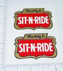 Pair Buddy L Sit N Ride Fire Truck Door Stickers BL-171