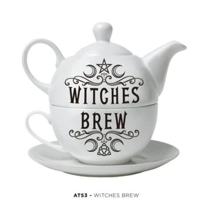 Crescent Moon Witches Brew Tea-for-One Teekanne Set von Alchemy Gothic 1977 - Bild 1 von 1