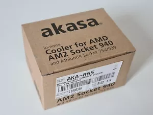 Akasa AK-865 AMD CPU AM2 Socket 754 939 940 Athlon 64 Cooler Fan & Heatsink - Picture 1 of 7
