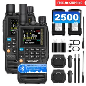 Long Range Walkie Talkie Zwei Wege Radio Lade Headset Wasserdicht 2er Pack - Bild 1 von 7