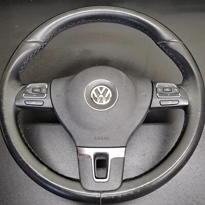 Руль VW 2010 Volkswagen (5CO 419 019) AK USZ Golf Jetta черный кожаный - Изображение 1 из 4