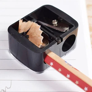 Double-hole Sharpener Manual Safe Pencil Sharper With Dual Holes With Lid - Picture 1 of 11