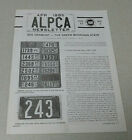 April 1995 Alpca License Plate Newsletter Vermont Plates