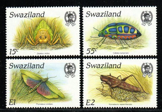 Swaziland Stamp 531-534  - Insects - Image 1 of 1