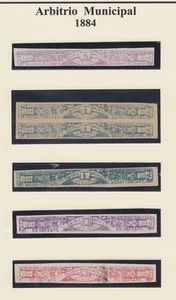 México, 1884. Revenue Durango Judicial Tax DU25-29 Nuevo - Bild 1 von 1