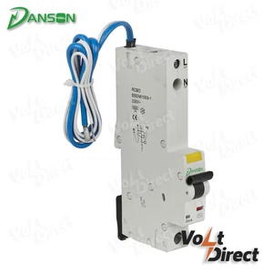 Danson RCBO 6A 10A 16A 25A 40A 1 Pole – 6kA – B Curve 30mA AC Type