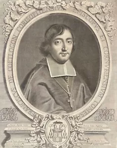 Brittany François Of Coëtlogon 1631-1706 Bishop Of Travel Poillly C 1680 - Picture 1 of 6