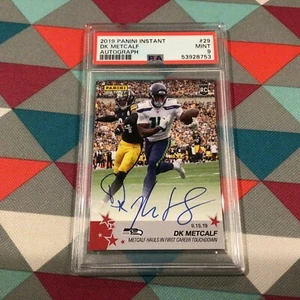 DK Metcalf RC PSA 9 Mint Auto on Card 2019 Panini Instant 10/10 Made Seahawks - Bild 1 von 2