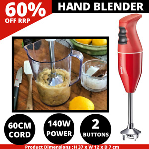 Bamix Classic Immersion 140W Handheld Kitchen Blender w/Stainless Steel Blade RD