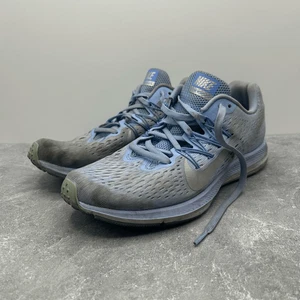 Nike Zoom Winflo 5 Womens Blue Marathon Running Sneakers Size 8 Activewear - Picture 1 of 16