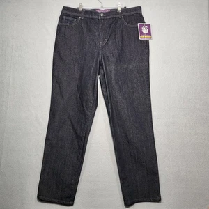 Pantalones de mezclilla Gloria Vanderbilt para mujer 16 negros look más delgados calce clásico Amanda - Imagen 1 de 18