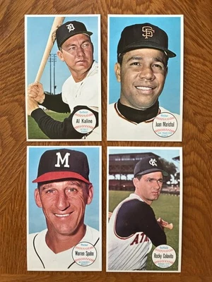 1964 Topps Baseball Giant - Lote de 4 tarjetas Ex/MT #s 9 12 31 37 Kaline Spahn Juan Foto 1 de 2