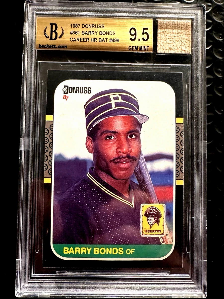 Donruss Barry Bonds Grade 9.5 Rookie Baseball Trading Cards