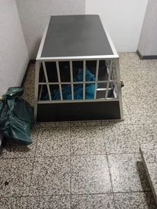 Alu Hundebox Transportbox Hundetransportbox Reisebox Gitterbox Auto - Bild 1 von 2