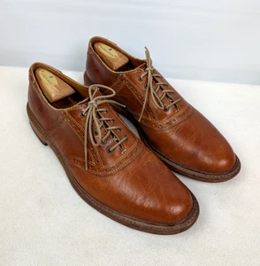 Zapatos ALLEN EDMONDS Finch Talla 10 B Zapatos de Sillín Marrón Tostado Hechos en EE. UU. - Imagen 1 de 8