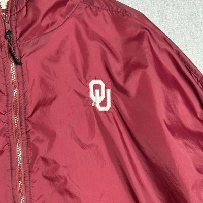 Charles River Apparel Oklahoma Sooners OU Maroon Windbreaker Jacket Men Size XL - Image 1 of 4