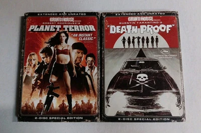 Grindhouse 2 DVD Lot Death Proof Planet Terror Unrated Tarantino Rodriguez - Image 1 of 4