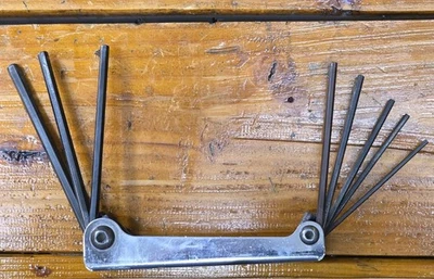 KLEIN-70583 Eight-Key Inch Folding Hex Key Set Made In USA - Image 1 of 4